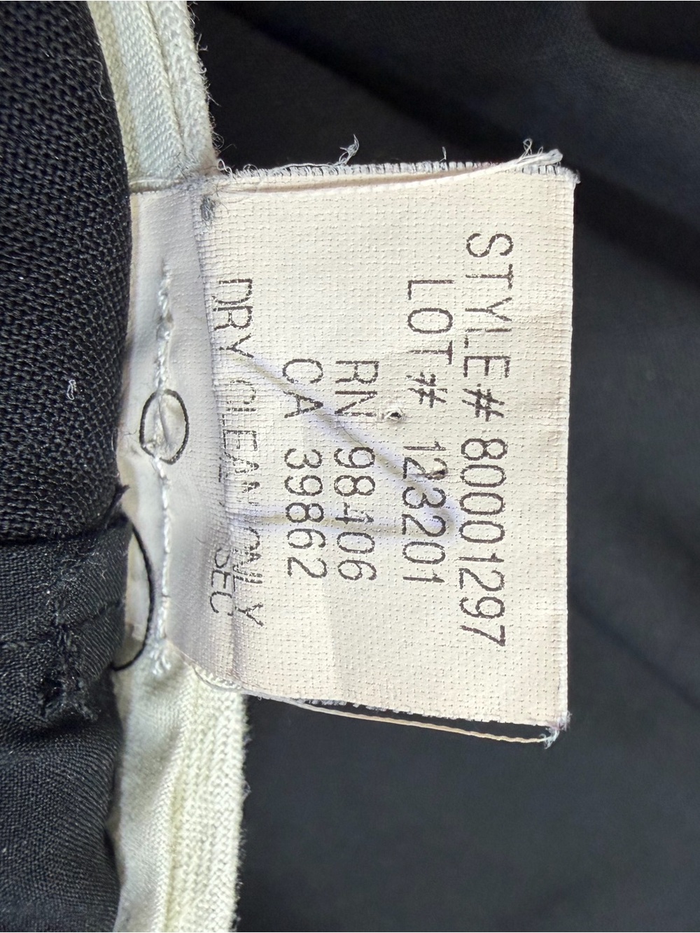 Theory Max C Tailor Pant Black Wool Trousers Straight Leg Size 12 - Picture 6 of 8